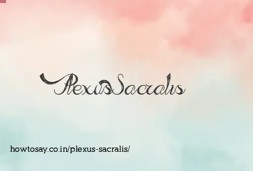 Plexus Sacralis