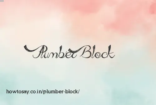 Plumber Block