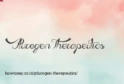 Plurogen Therapeutics