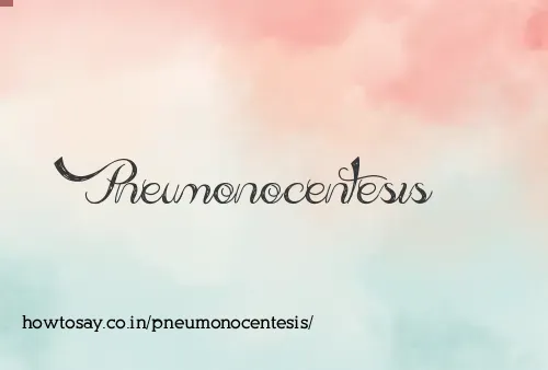 Pneumonocentesis