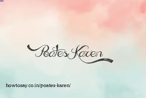 Poates Karen