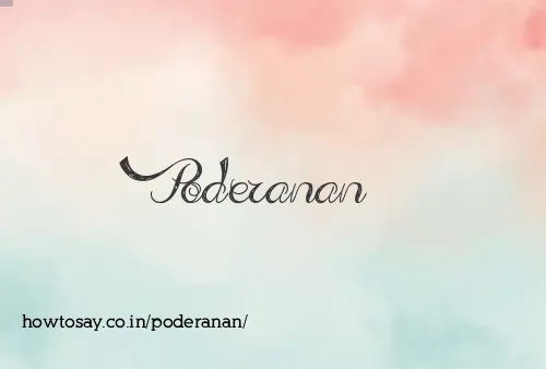 Poderanan