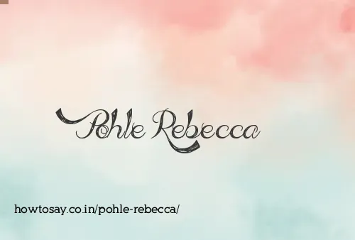 Pohle Rebecca