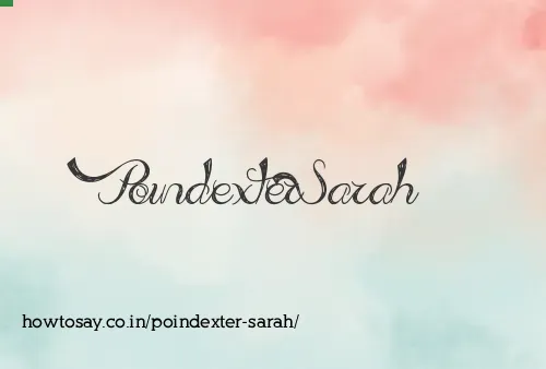 Poindexter Sarah