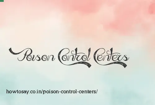 Poison Control Centers
