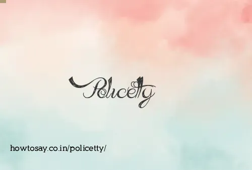 Policetty