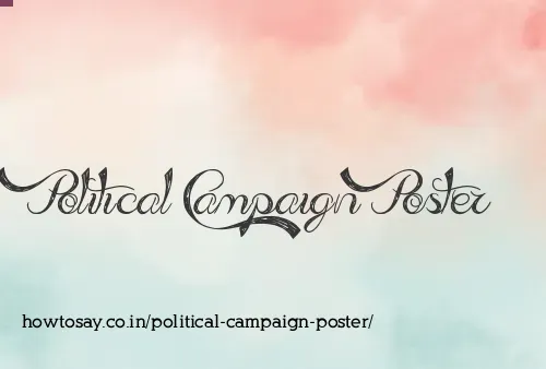 Political Campaign Poster