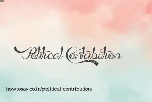 Political Contribution