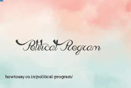 Political Program