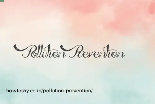 Pollution Prevention