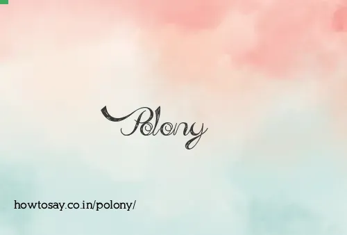 Polony