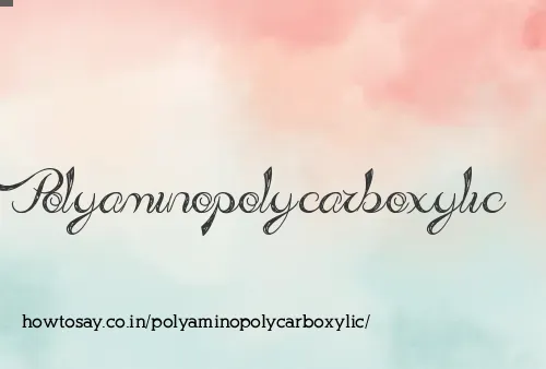 Polyaminopolycarboxylic