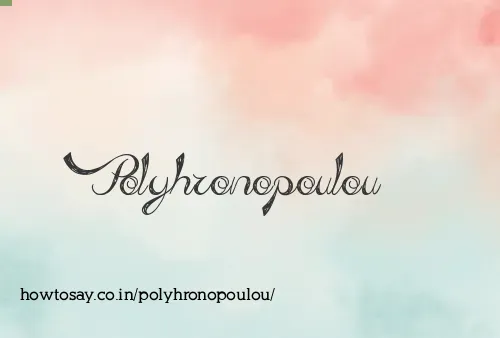 Polyhronopoulou