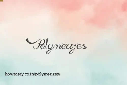 Polymerizes