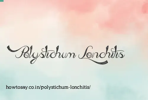 Polystichum Lonchitis