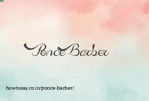 Ponce Barber