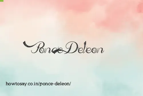 Ponce Deleon