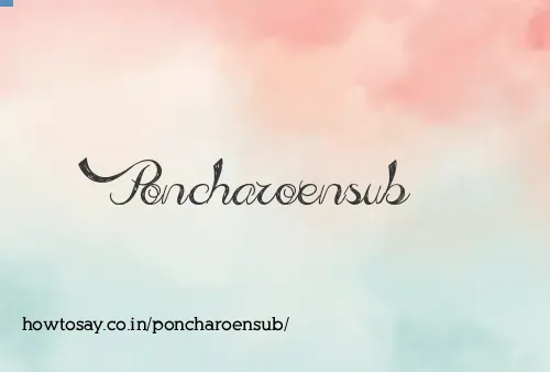 Poncharoensub