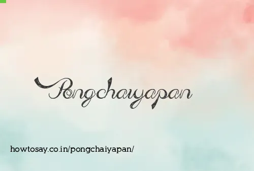 Pongchaiyapan