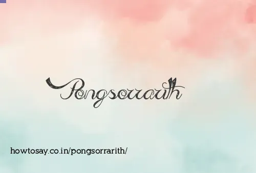 Pongsorrarith