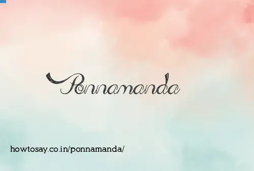 Ponnamanda