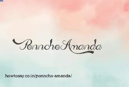 Ponncho Amanda