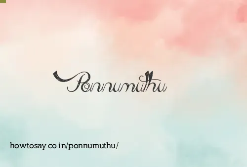 Ponnumuthu