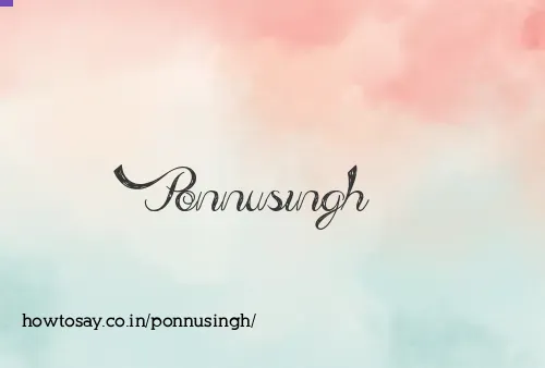 Ponnusingh