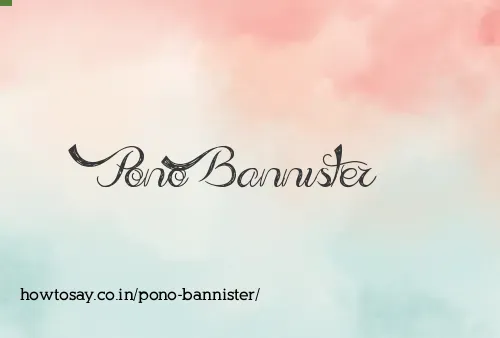 Pono Bannister