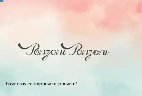 Ponzoni Ponzoni