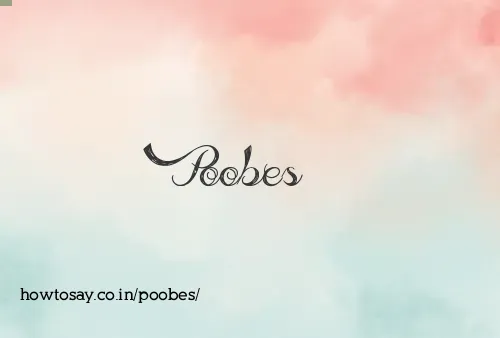 Poobes