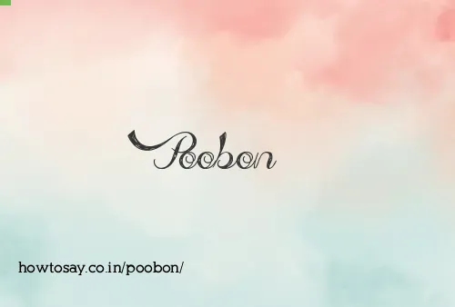 Poobon