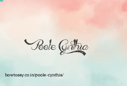 Poole Cynthia