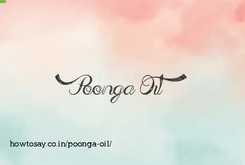 Poonga Oil