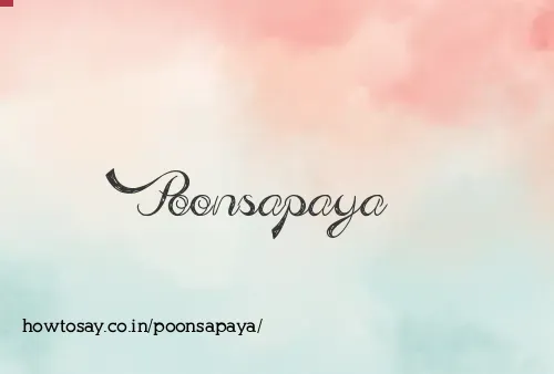 Poonsapaya