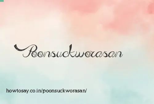 Poonsuckworasan