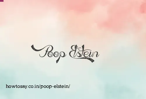 Poop Elstein