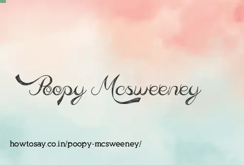 Poopy Mcsweeney