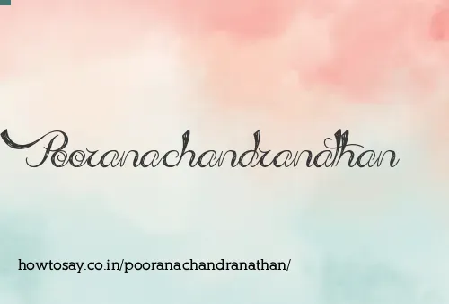 Pooranachandranathan