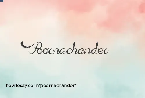 Poornachander