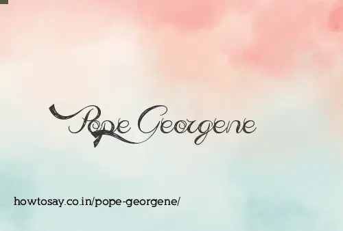 Pope Georgene