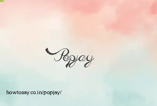 Popjay
