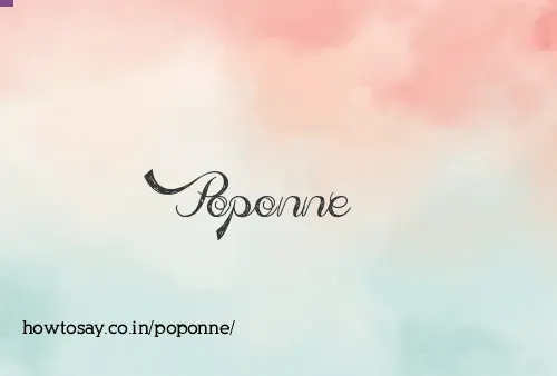 Poponne