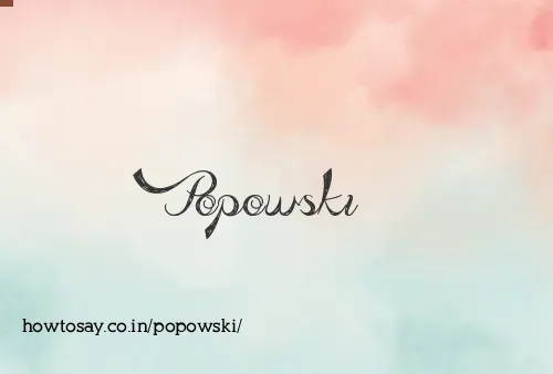 Popowski