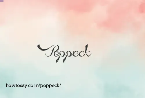 Poppeck