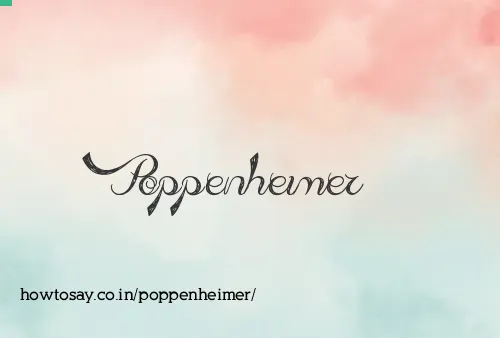 Poppenheimer