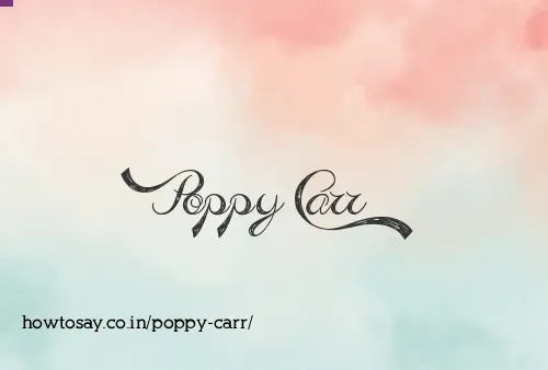 Poppy Carr