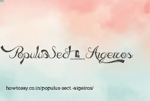 Populus Sect. Aigeiros