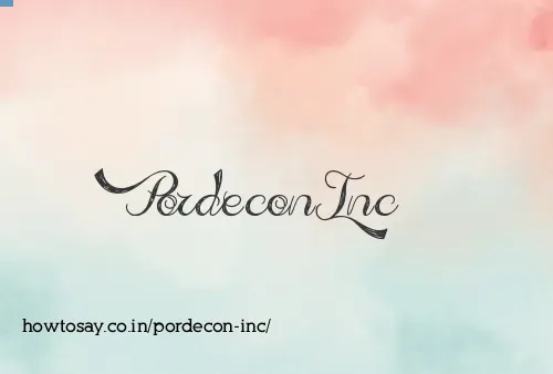 Pordecon Inc
