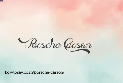 Porscha Carson